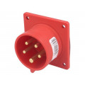 615-6F7; Connector: AC supply 3-phase; socket; male; 16A; 400VAC; IEC 60309; PCE 615-6F7; Connector: AC supply 3-phase; socket; male; 16A; 400VAC; IEC 60309; PCE
