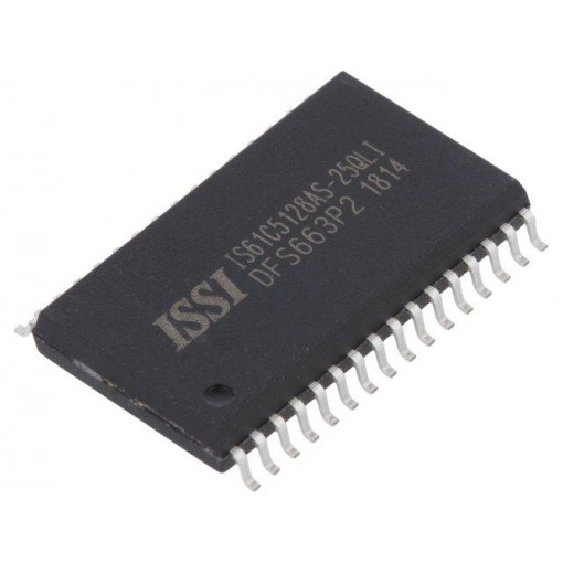 IS61C5128AS-25QLI; SRAM memory; 512kx8bit; 5V; 25ns; SOP32; parallel; -40÷85°C; ISSI