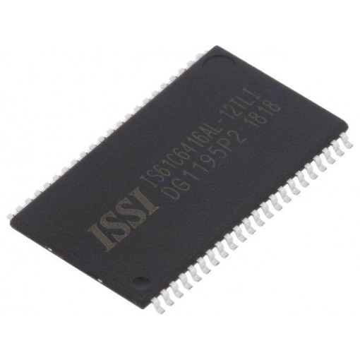 IS61C6416AL-12TLI; SRAM memory; 64kx16bit; 5V; 12ns; TSOP44 II; parallel; -40÷85°C; ISSI
