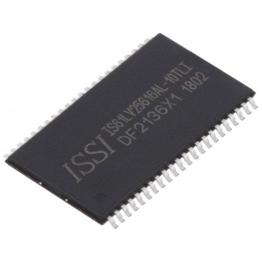 IS61LV25616AL-10TLI; SRAM memory; 256kx16bit; 3.3V; 10ns; TSOP44 II; parallel; -40÷85°C; ISSI