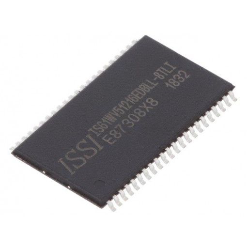 IS61WV51216EDBLL-8TLI; SRAM memory; 512kx16bit; 2.4÷3.6V; 8ns; TSOP44 II; parallel; ISSI