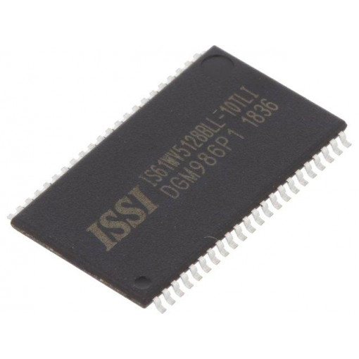 IS61WV5128BLL-10TLI; SRAM memory; 512kx8bit; 2.4÷3.6V; 10ns; TSOP44 II; parallel; ISSI
