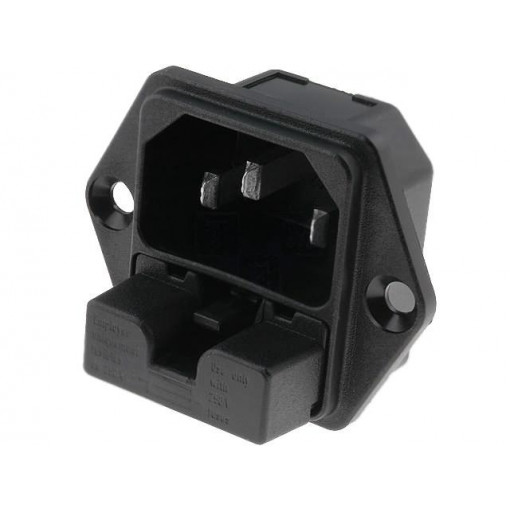 6220.2300; Connector: AC supply; socket; male; 10A; 250VAC; IEC 60320; SCHURTER