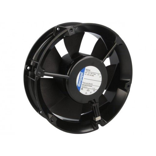 6224N; Fan: DC; axial; 24VDC; Ø172x51mm; 410m3/h; 55dBA; ball bearing; EBM-PAPST
