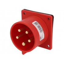 625-6F7; Connector: AC supply 3-phase; socket; male; 32A; 400VAC; IEC 60309; PCE