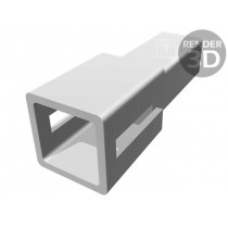 626063; Terminals cover; male; for push-on 2.8mm connectors with lock; TE Connectivity