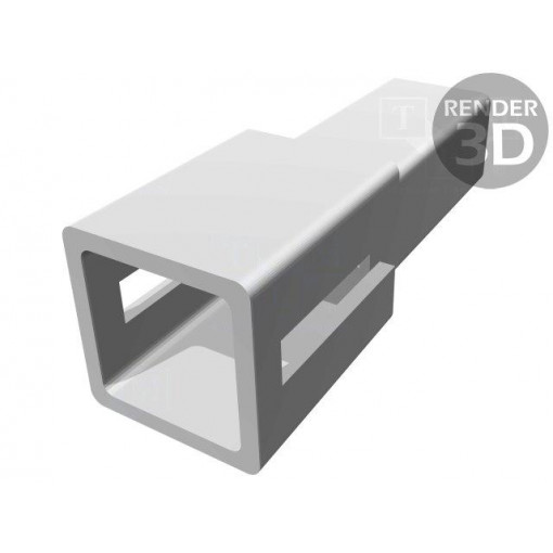 626063; Terminals cover; male; for push-on 2.8mm connectors with lock; TE Connectivity
