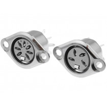 630-0600; Socket; DIN; female; PIN: 6; Layout: 240°; soldering; 34V; 2A; 10mΩ; DELTRON