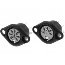 631-0500; Socket; DIN; female; PIN: 5; Layout: 180°; soldering; 34V; 2A; 10mΩ; DELTRON