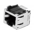 6339160-1; Socket; RJ45; PIN: 8; Cat: 5; shielded; gold-plated; Layout: 8p8c; SMT; TE Connectivity 6339160-1; Socket; RJ45; PIN: 8; Cat: 5; shielded; gold-plated; Layout: 8p8c; SMT; TE Connectivity