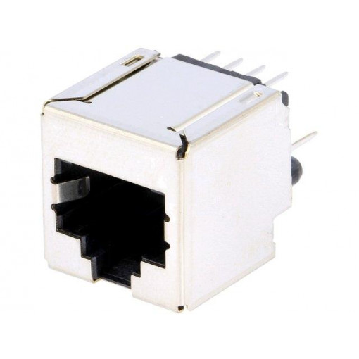 6368150-1; Socket; RJ45; PIN: 8; Layout: 8p8c; Press-Fit; straight; 16.82mm; TE Connectivity