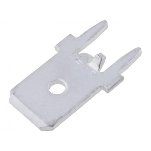 63849-1; Terminal: flat; 6.3mm; 0.8mm; male; THT; brass; tinned; straight; TE Connectivity 63849-1; Terminal: flat; 6.3mm; 0.8mm; male; THT; brass; tinned; straight; TE Connectivity