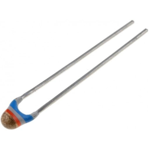 NTCLE100E3683JB0; NTC thermistor; 68kΩ; THT; 4190K; -40÷125°C; 500mW; VISHAY