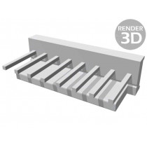 640454-8; Socket; wire-board; male; MTA-100; 2.54mm; PIN: 8; THT; tinned; TE Connectivity