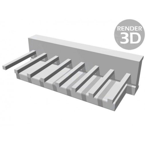 640454-8; Socket; wire-board; male; MTA-100; 2.54mm; PIN: 8; THT; tinned; TE Connectivity