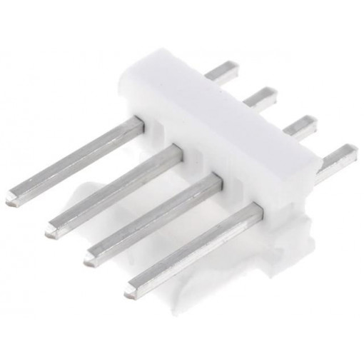 640456-4; Socket; wire-board; male; PIN: 4; 2.54mm; THT; MTA-100; tinned; TE Connectivity