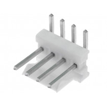 640457-4; Socket; wire-board; male; PIN: 4; 2.54mm; THT; MTA-100; tinned; TE Connectivity