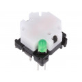 6425.4131; Switch: keypad; Pos: 2; SPST-NO; 0.1A/28VDC; white; LED; green; THT; Marquardt