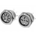 650-0400; Socket; DIN; female; PIN: 4; Layout: 216°; for panel mounting,screw; DELTRON