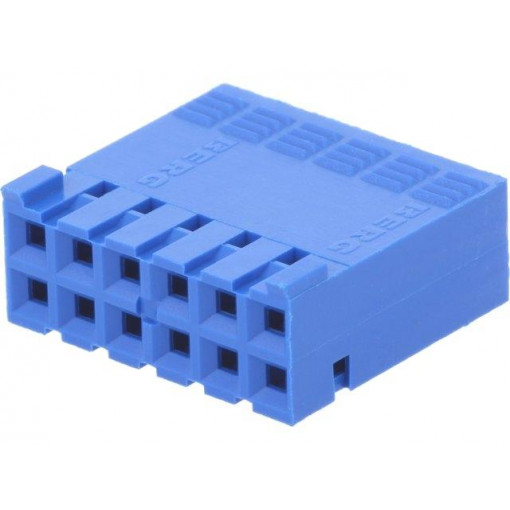 65239-006LF; Plug; wire-board; female; DUBOX; 2.54mm; PIN: 12; w/o contacts; AMPHENOL