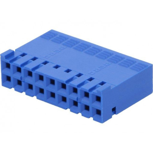 65239-009LF; Plug; wire-board; female; DUBOX; 2.54mm; PIN: 18; w/o contacts; AMPHENOL