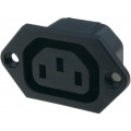 6600.3100; Connector: AC supply; socket; female; 10A; 250VAC; IEC 60320; SCHURTER