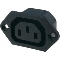 6600.3100; Connector: AC supply; socket; female; 10A; 250VAC; IEC 60320; SCHURTER