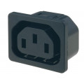 6600.4210; Connector: AC supply; socket; female; 10A; 250VAC; IEC 60320; SCHURTER