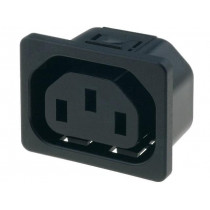 6600.4325; Connector: AC supply; socket; female; 10A; 250VAC; IEC 60320; SCHURTER