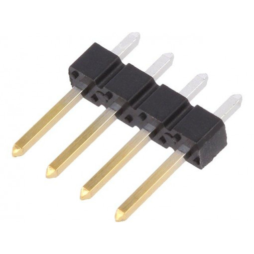 68000-204HLF; Pin header; pin strips; BERGSTIK II; male; PIN: 4; straight; 2.54mm; AMPHENOL