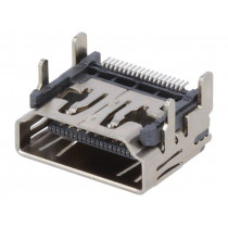 690-019-298-412; Connector: HDMI; socket; PIN: 19; gold-plated; Body coating: tinned; EDAC 690-019-298-412; Connector: HDMI; socket; PIN: 19; gold-plated; Body coating: tinned; EDAC