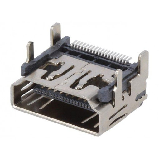 690-019-298-412; Connector: HDMI; socket; PIN: 19; gold-plated; Body coating: tinned; EDAC 690-019-298-412; Connector: HDMI; socket; PIN: 19; gold-plated; Body coating: tinned; EDAC