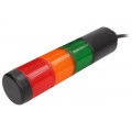 69811075; Signaller: signalling column; LED; red/yellow/green; Usup: 24VDC; WERMA 69811075; Signaller: signalling column; LED; red/yellow/green; Usup: 24VDC; WERMA