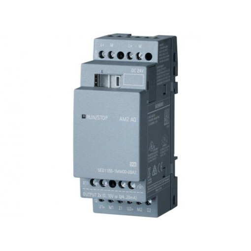 6ED1055-1MM00-0BA2; Module: extension; OUT 1: 0÷10V,0/4÷20mA; LOGO!8; 12÷24VDC; SIEMENS
