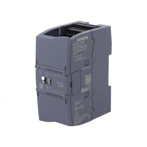 6ES7223-1PH32-0XB0; Module: extension; 24VDC; OUT: 8; IN: 8; Series: S7-1200; OUT 1: relay; SIEMENS