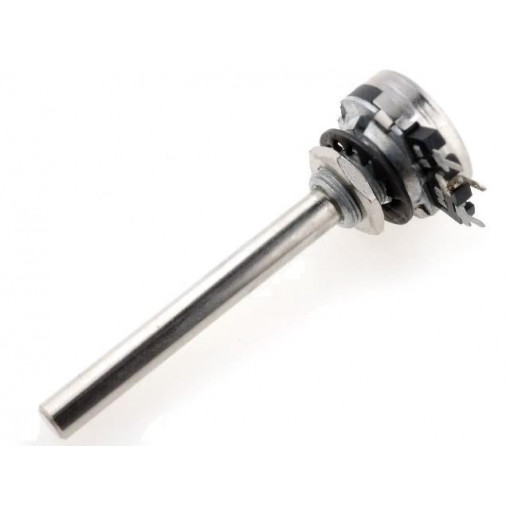 T-21AHM0607502A2020; Potentiometer: shaft; single turn; 5kΩ; 200mW; THT; 6mm; metal; mono; PIHER
