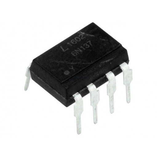 6N137-L; Optocoupler; THT; Channels: 1; Out: logic; 5kV; DIP8; LITEON 6N137-L; Optocoupler; THT; Channels: 1; Out: logic; 5kV; DIP8; LITEON