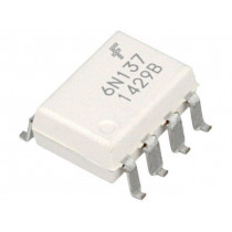 6N137SDM; Optocoupler; SMD; Channels: 1; Out: gate; CTR@If: 19-50%@16mA; ON SEMICONDUCTOR (FAIRCHILD) 6N137SDM; Optocoupler; SMD; Channels: 1; Out: gate; CTR@If: 19-50%@16mA; ON SEMICONDUCTOR (FAIRCHILD)