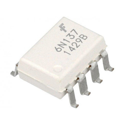 6N137SDM; Optocoupler; SMD; Channels: 1; Out: gate; CTR@If: 19-50%@16mA; ON SEMICONDUCTOR (FAIRCHILD) 6N137SDM; Optocoupler; SMD; Channels: 1; Out: gate; CTR@If: 19-50%@16mA; ON SEMICONDUCTOR (FAIRCHILD)