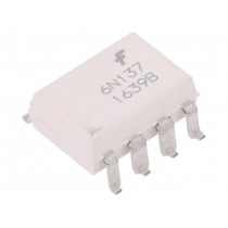 6N137SM; Optocoupler; SMD; Channels: 1; Out: Schmitt trigger; Gull wing 8; ISOCOM 6N137SM; Optocoupler; SMD; Channels: 1; Out: Schmitt trigger; Gull wing 8; ISOCOM