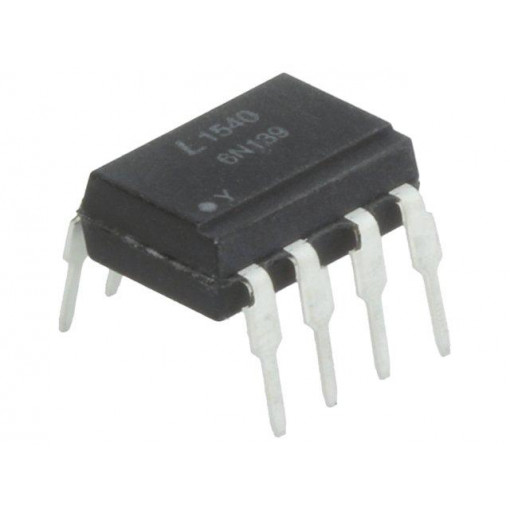 6N139-L; Optocoupler; THT; Channels: 1; Out: Darlington; 2.5kV; DIP8; 10kV/μs; LITEON