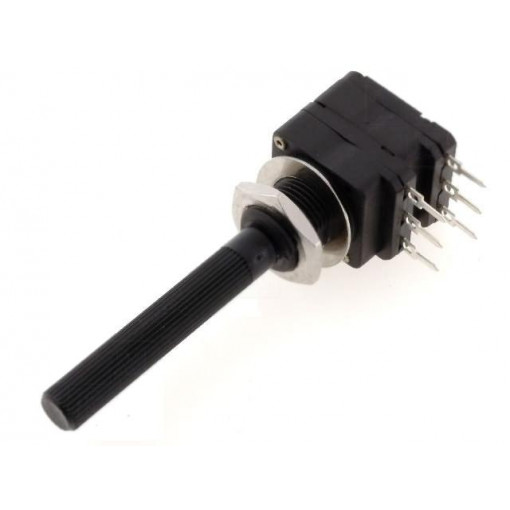 PC16DH10IP06104B2020TA; Potentiometer: shaft; single turn; 100kΩ; 100mW; THT; 6mm; plastic; PIHER