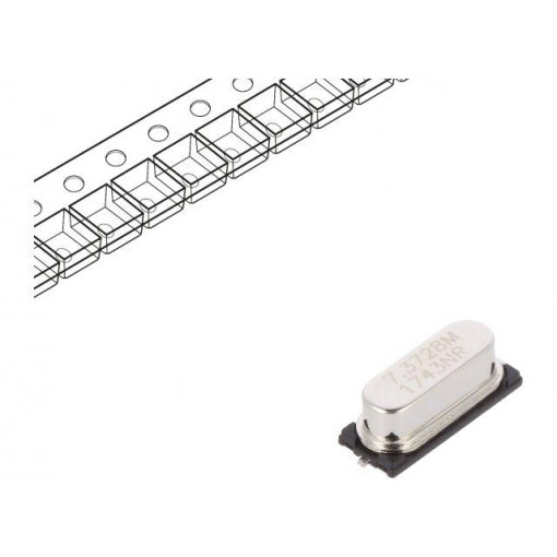 LFXTAL003334REEL; Resonator: quartz; 7.3728MHz; ±30ppm; 16pF; SMD; HC49SM; IQD FREQUENCY PRODUCTS