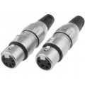 700-0500; Plug; XLR; female; PIN: 5; straight; for cable; soldering; 50V; 7.5A; DELTRON 700-0500; Plug; XLR; female; PIN: 5; straight; for cable; soldering; 50V; 7.5A; DELTRON
