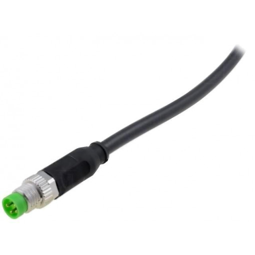 7000-08011-6110300; Connection lead; M8; PIN: 4; straight; 3m; plug; 30VAC; 4A; -20÷85°C; MURR ELEKTRONIK