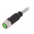 7000-08041-2100500; Connection lead; M8; PIN: 3; straight; 5m; plug; 50VAC; 4A; -30÷80°C; MURR ELEKTRONIK