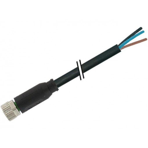 7000-08041-6101000; Connection lead; M8; PIN: 3; straight; 10m; plug; 60VAC; 4A; -20÷85°C; MURR ELEKTRONIK