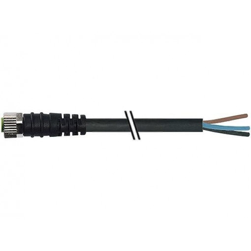 7000-08041-6300300; Connection lead; M8; PIN: 3; straight; 3m; plug; 60VAC; 4A; -20÷85°C; MURR ELEKTRONIK