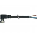 7000-08081-6100300; Connection lead; M8; PIN: 3; angled; 3m; plug; 60VAC; 4A; -20÷85°C; MURR ELEKTRONIK