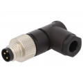 7000-08441-0000000; Connector: M8; male; PIN: 3; angled 90°; for cable; plug; 4A; IP67; MURR ELEKTRONIK